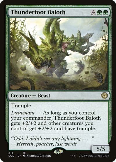 Thunderfoot Baloth Starter Commander Decks Magic card