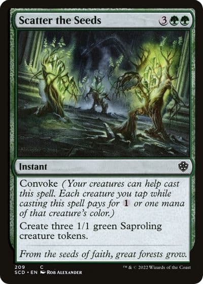 Scatter the Seeds Starter Commander Decks Magic card