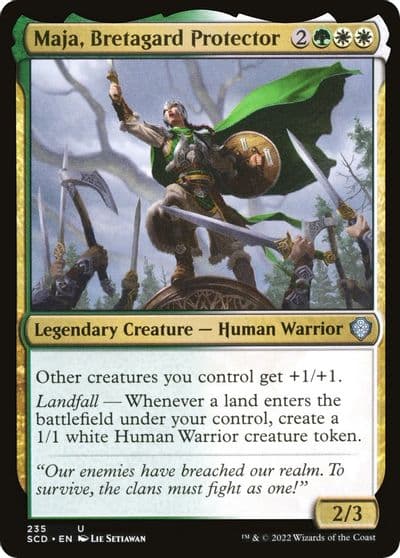 Maja Bretagard Protector Starter Commander Decks Magic card
