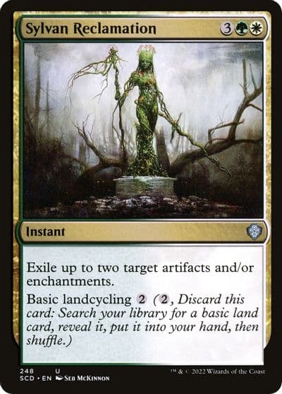 Sylvan Reclamation Starter Commander Decks Magic card