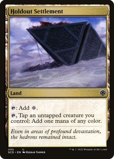 Holdout Settlement Starter Commander Decks Magic card