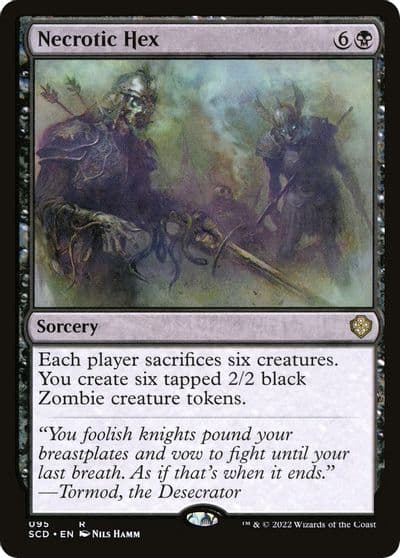 Necrotic Hex Starter Commander Decks Magic card