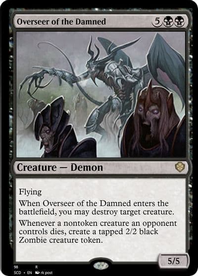 Overseer of the Damned Starter Commander Decks Magic card