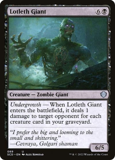 Lotleth Giant Starter Commander Decks Magic card