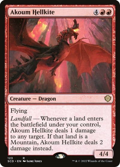 Akoum Hellkite Starter Commander Decks Magic card