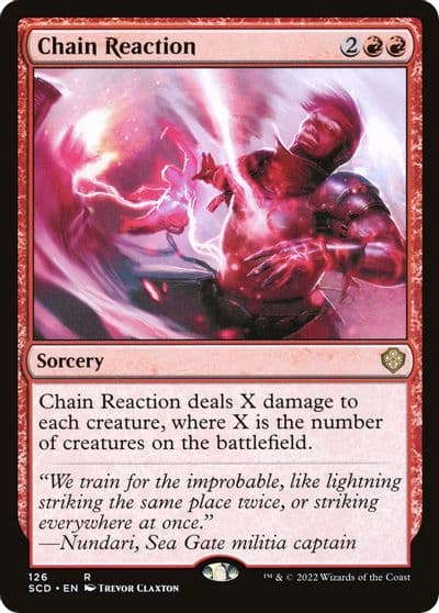 Chain Reaction Starter Commander Decks Magic card