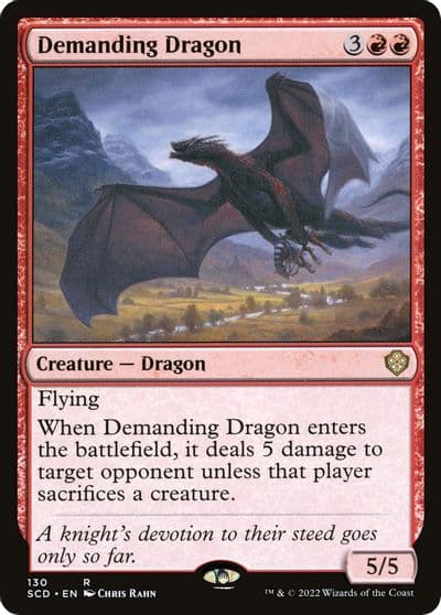 Demanding Dragon Starter Commander Decks Magic card