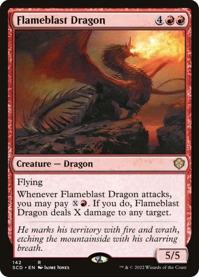 Flameblast Dragon Starter Commander Decks Magic card