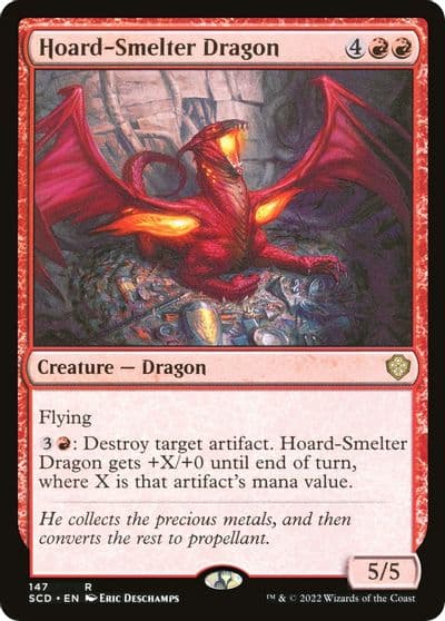 Hoard Smelter Dragon Starter Commander Decks Magic card
