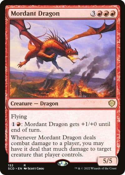 Mordant Dragon Starter Commander Decks Magic card