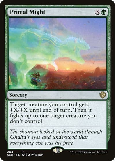 Primal Might Starter Commander Decks Magic card