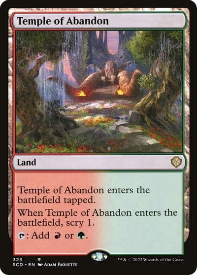 Temple of Abandon Starter Commander Decks Magic card