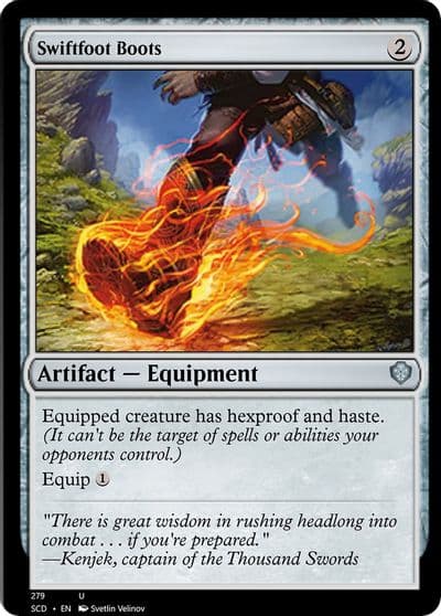 Swiftfoot Boots Starter Commander Decks Magic card