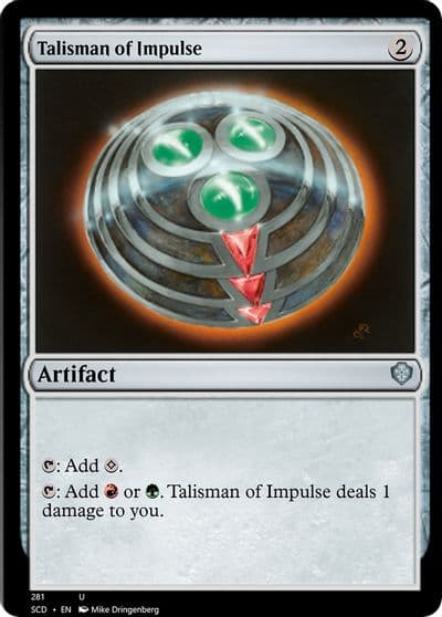 Talisman of Impulse Starter Commander Decks Magic card