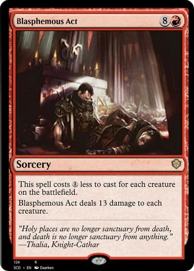 Blasphemous Act Starter Commander Decks Magic card