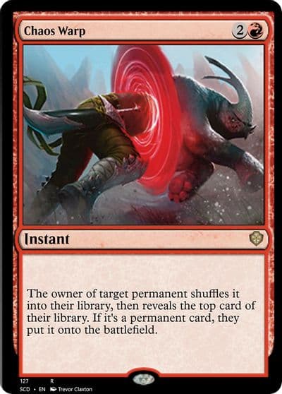 Chaos Warp Starter Commander Decks Magic card