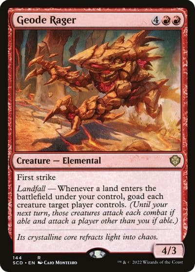Geode Rager Starter Commander Decks Magic card