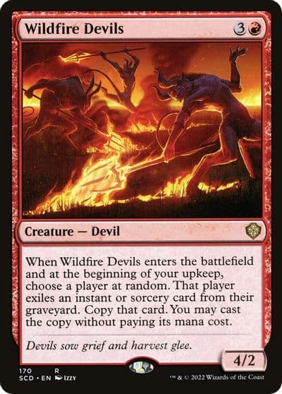 Wildfire Devils Starter Commander Decks Magic card