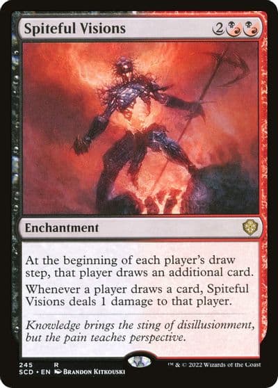 Spiteful Visions Starter Commander Decks Magic card