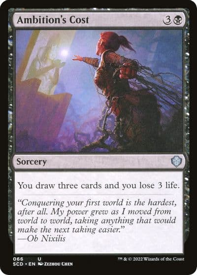 Ambitions Cost Starter Commander Decks Magic card