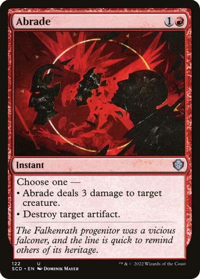 Abrade Starter Commander Decks Magic card