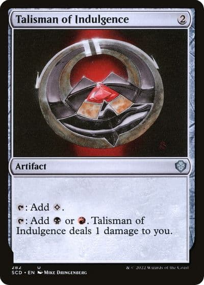 Talisman of Indulgence Starter Commander Decks Magic card