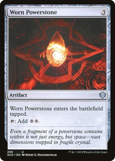 Worn Powerstone Starter Commander Decks Magic card