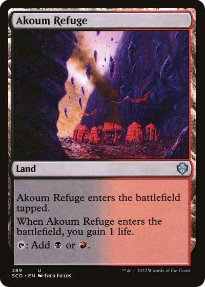 Akoum Refuge Starter Commander Decks Magic card