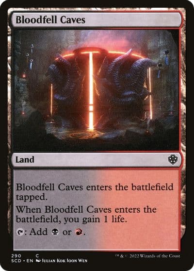 Bloodfell Caves Starter Commander Decks Magic card