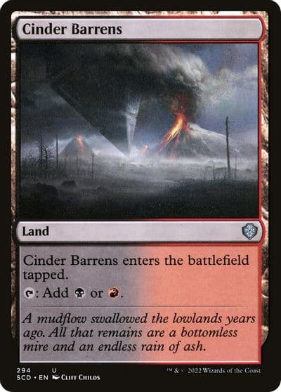 Cinder Barrens Starter Commander Decks Magic card