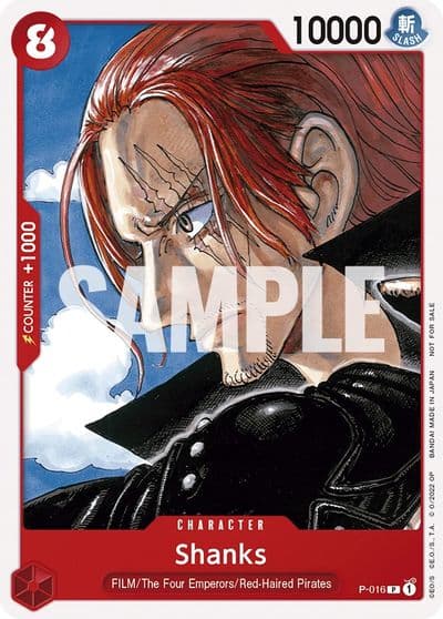 Shanks One Piece Film Red One Piece Promotion Cards One Piece card