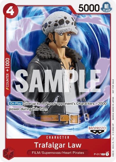 Trafalgar Law One Piece Film Red One Piece Promotion Cards One Piece card