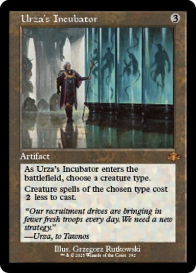 Urzas Incubator Retro Frame Dominaria Remastered Magic card