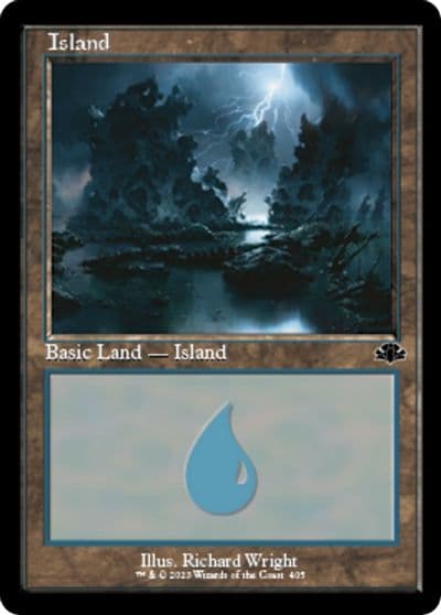 Island 405 Retro Frame Dominaria Remastered Magic card