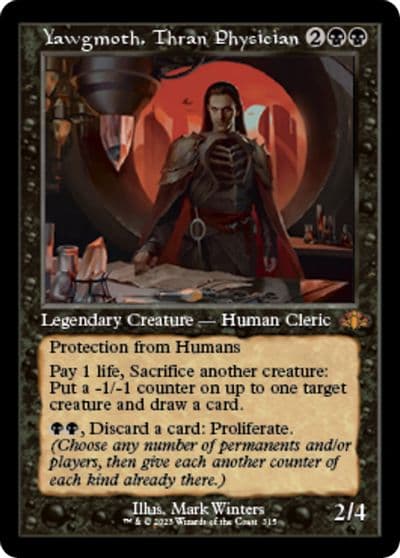Yawgmoth Thran Physician Retro Frame Dominaria Remastered Magic card