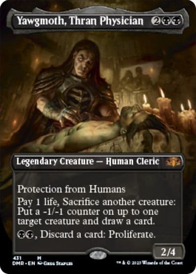 Yawgmoth Thran Physician Borderless Dominaria Remastered Magic card