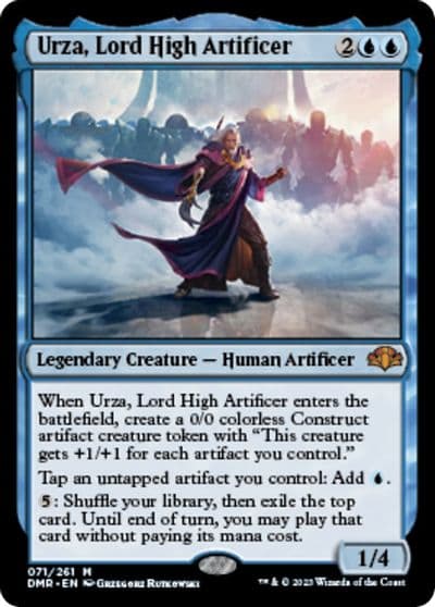 Urza Lord High Artificer Dominaria Remastered Magic card