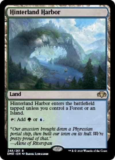 Hinterland Harbor Dominaria Remastered Magic card