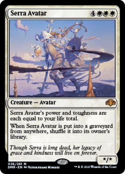 Serra Avatar Dominaria Remastered Magic card