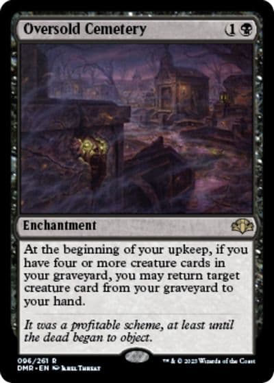 Oversold Cemetery Dominaria Remastered Magic card
