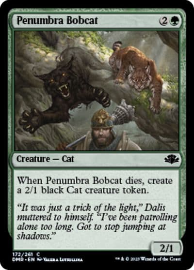 Penumbra Bobcat Dominaria Remastered Magic card