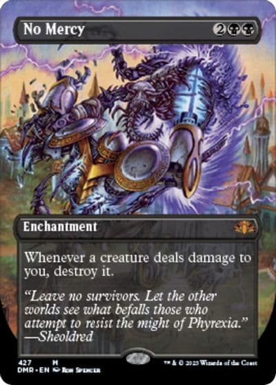 No Mercy Borderless Dominaria Remastered Magic card