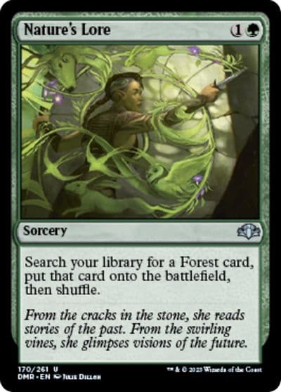 Natures Lore Dominaria Remastered Magic card