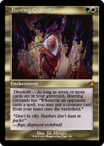 Hunting Grounds Retro Frame Dominaria Remastered Magic card