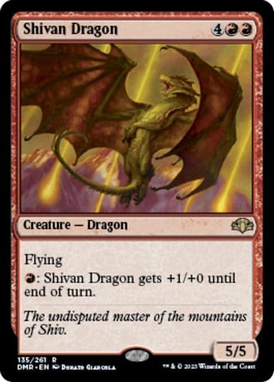 Shivan Dragon Dominaria Remastered Magic card