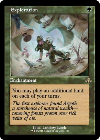 Exploration Retro Frame Dominaria Remastered Magic card