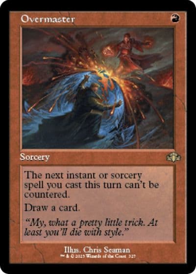 Overmaster Retro Frame Dominaria Remastered Magic card