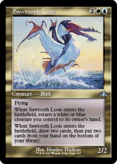 Sawtooth Loon Retro Frame Dominaria Remastered Magic card