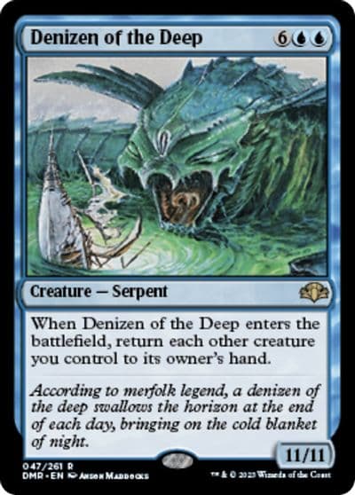 Denizen of the Deep Dominaria Remastered Magic card