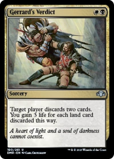 Gerrards Verdict Dominaria Remastered Magic card